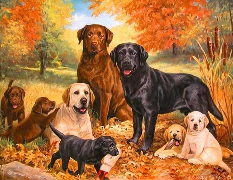 Dogs Family Animals Paint By Numbers.jpg