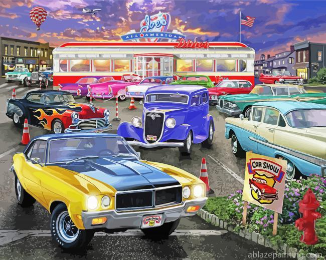Diner Cars Show Paint By Numbers.jpg