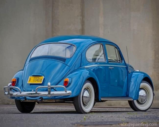 Blue Volkswagen Beetle New Paint By Numbers.jpg