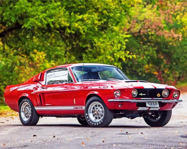 Red Ford Gt 500 Paint By Numbers.jpg