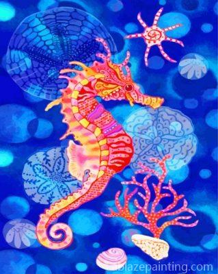 Pink Yellow Seahorse Paint By Numbers.jpg