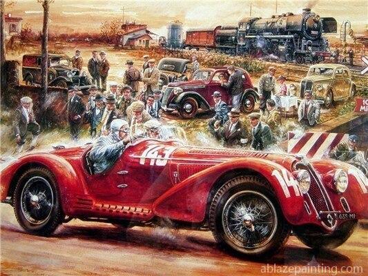 Old Cars Racing Paint By Numbers.jpg