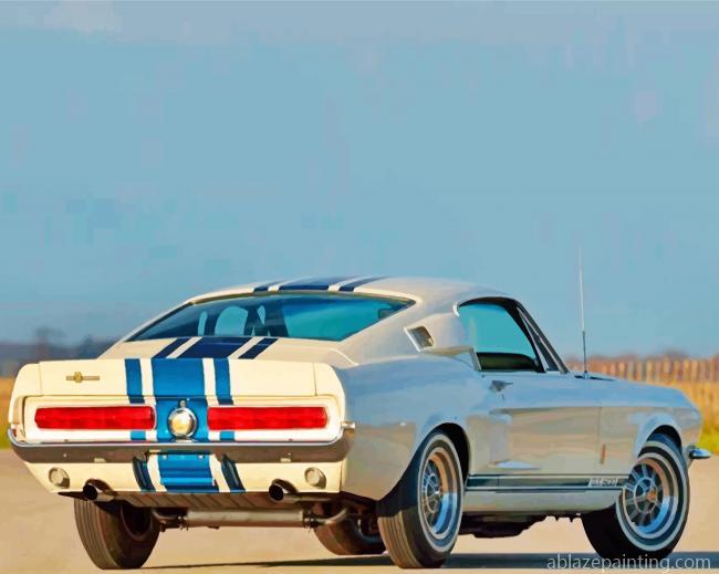 White Ford Gt 500 Paint By Numbers.jpg