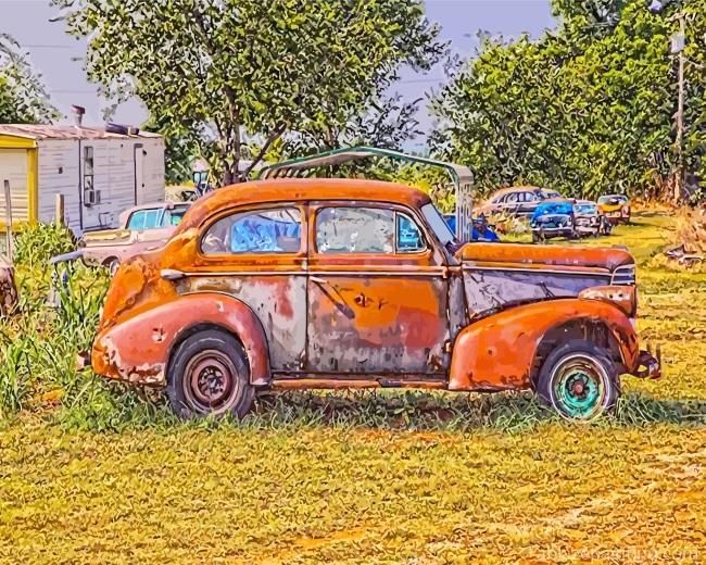 Old Rusted Car Paint By Numbers.jpg