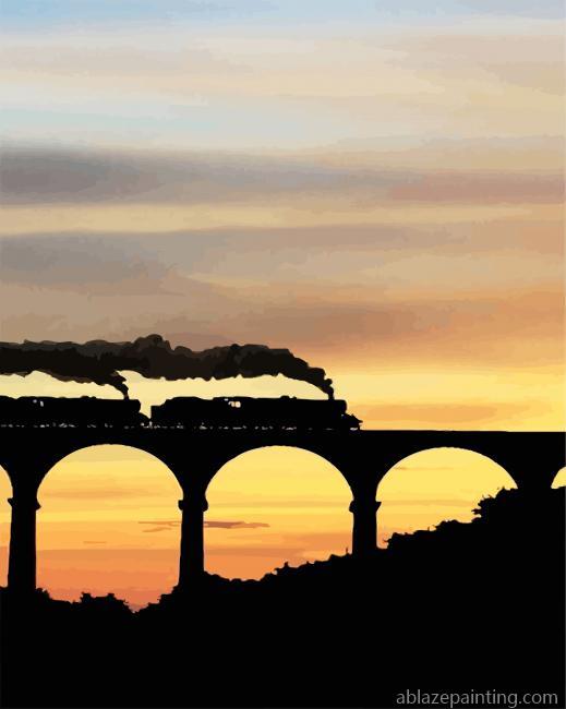 Stained Train Silhouette Paint By Numbers.jpg