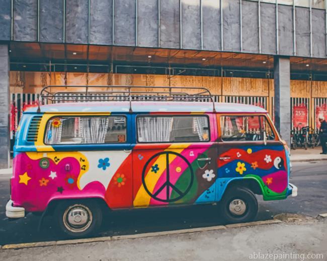 Hippie Volkswagen Van New Paint By Numbers.jpg
