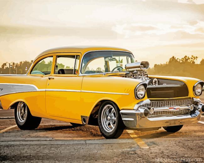 Yellow 57 Chevy Paint By Numbers.jpg