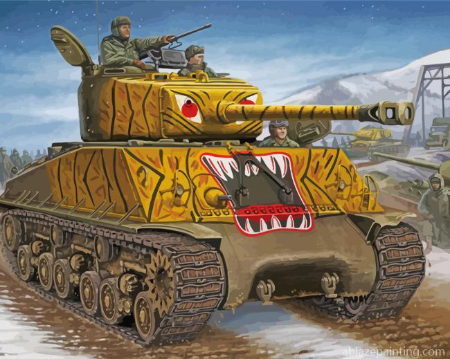 Sherman Tank Military Paint By Numbers.jpg