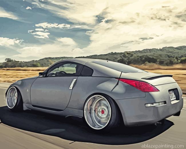 Fast Nissan 350z On Road Paint By Numbers.jpg