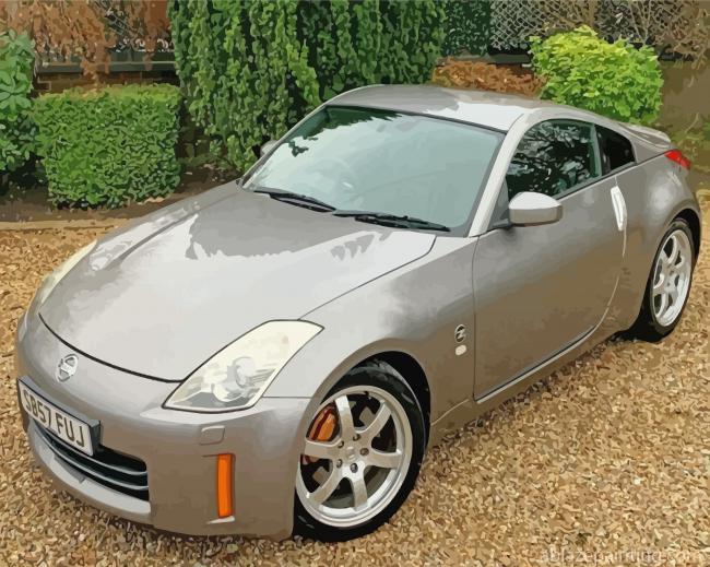 Grey Nissan 350z Paint By Numbers.jpg