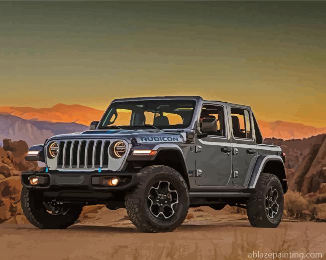 Grey Jeep Wrangler Rubicon Paint By Numbers.jpg