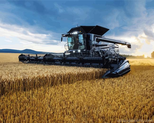 Farming Combine Harvester Paint By Numbers.jpg