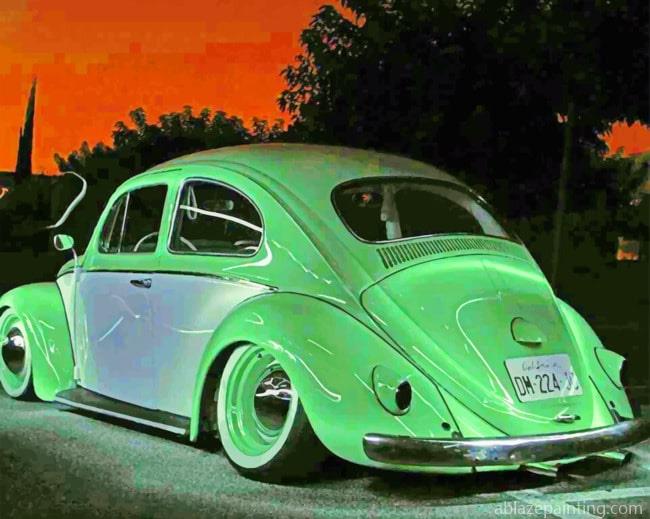 Mint Green Vw Bug New Paint By Numbers.jpg