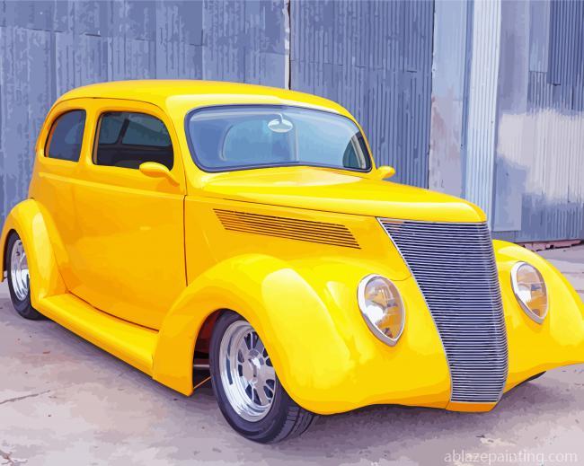 Yellow 1937 Ford Paint By Numbers.jpg