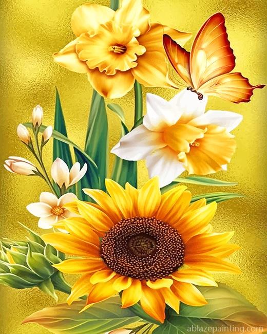 Beautiful Yellow Flowers New Paint By Numbers.jpg