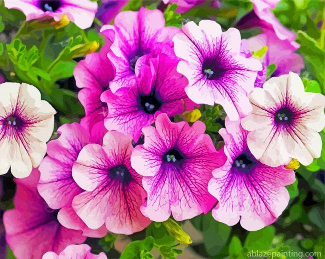Blooming Purple Petunia Paint By Numbers.jpg