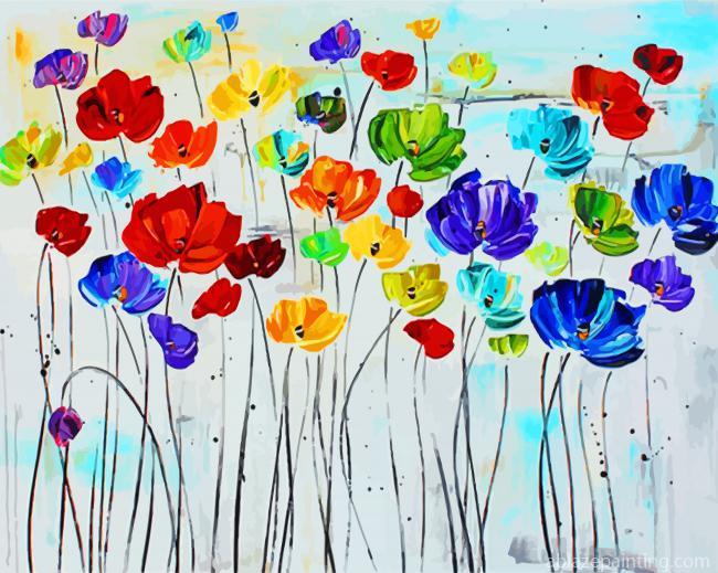 Abstract Colorful Poppies Paint By Numbers.jpg