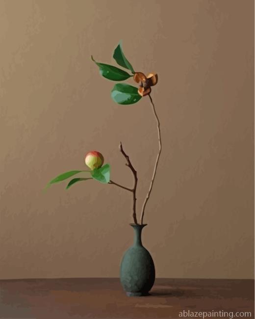 Camellia Ikebana Paint By Numbers.jpg