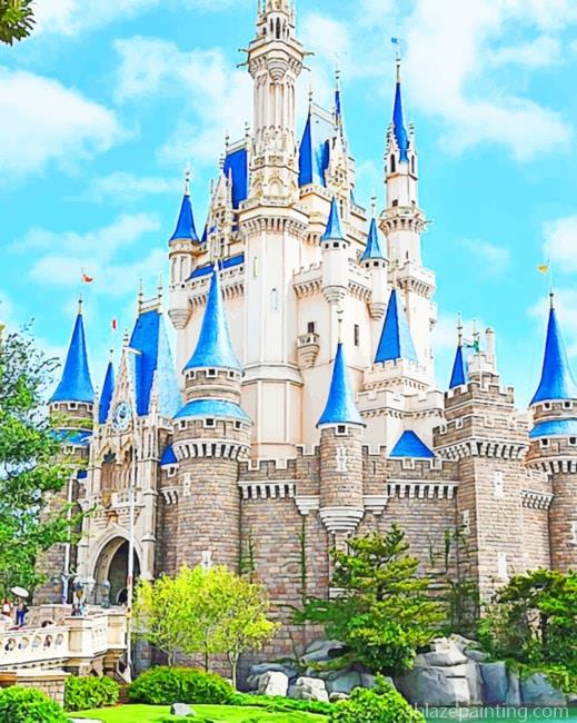 Tokyo Disneyland Cinderella Castle Buildings Paint By Numbers.jpg
