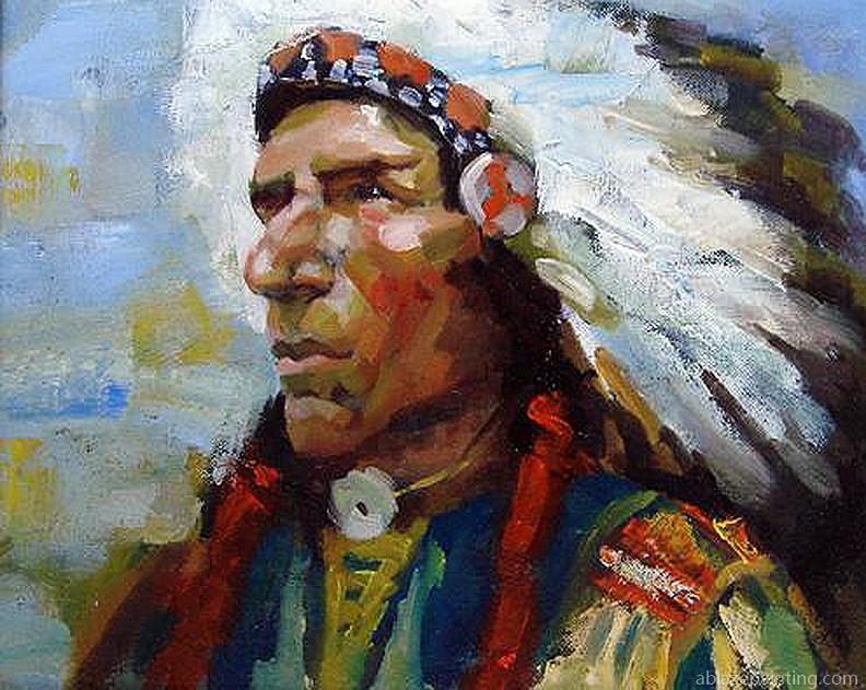 American Indian Chief People Paint By Numbers.jpg