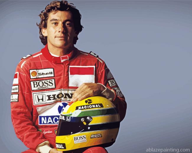 Ayrton Senna And His Helmet Paint By Numbers.jpg