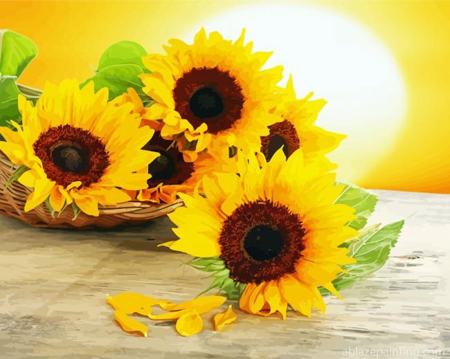 Sunflowers On Table Paint By Numbers.jpg