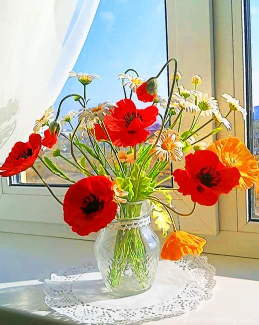 Orange And Red Flowers Aesthetic Paint By Numbers.jpg