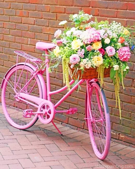 Pink Bike With Flowers New Paint By Numbers.jpg