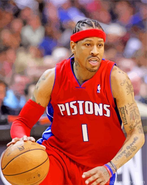The Basketball Player Allen Iverson Paint By Numbers.jpg
