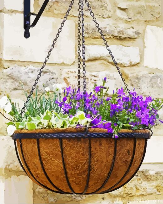 Aesthetic Hanging Basket Flower Paint By Numbers.jpg