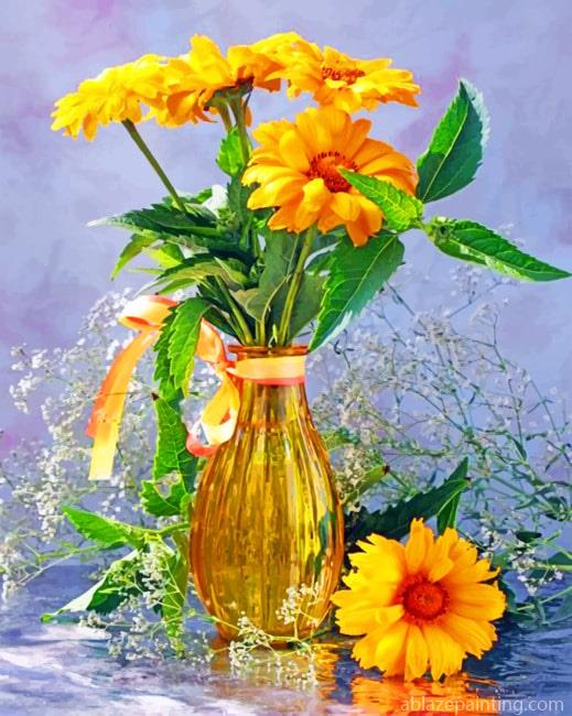 Yellow Flowers Aesthetic Paint By Numbers.jpg