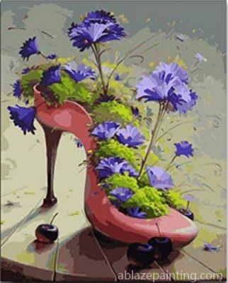 Flowers In A Shoe Paint By Numbers.jpg