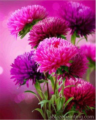 Hot Pink Aster Flowers Paint By Numbers.jpg