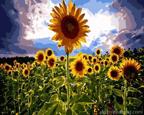 Nature Sunflowers Paint By Numbers.jpg