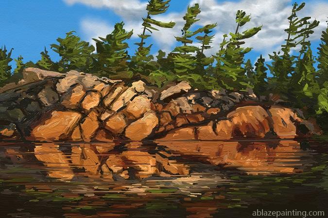 Rocky Shore Landscape Paint By Numbers.jpg