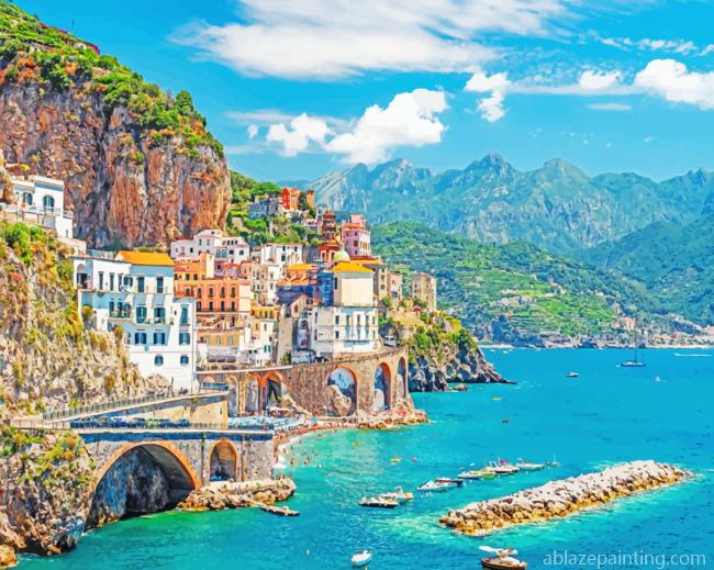 Amalfi Coast Landscape Paint By Numbers.jpg