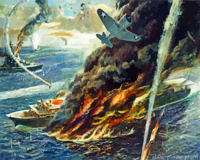 Naval Battle War Art Paint By Numbers.jpg