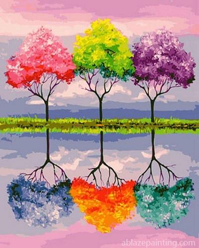 Trees Of Bright Colors Landscape Paint By Numbers.jpg