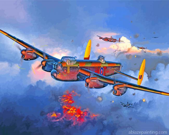 Avro Lancaster War Plane Paint By Numbers.jpg