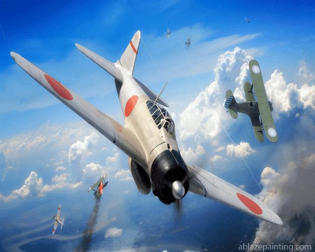 Mitsubishi A6m Zero Paint By Numbers.jpg
