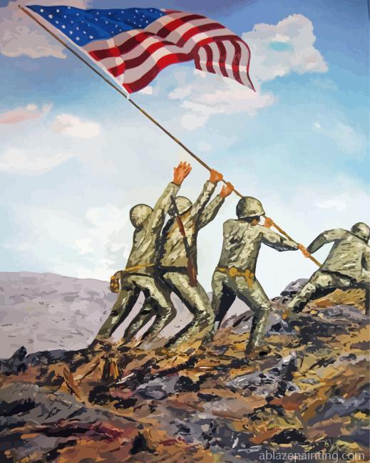 Aesthetic Iwo Jima Paint By Numbers.jpg