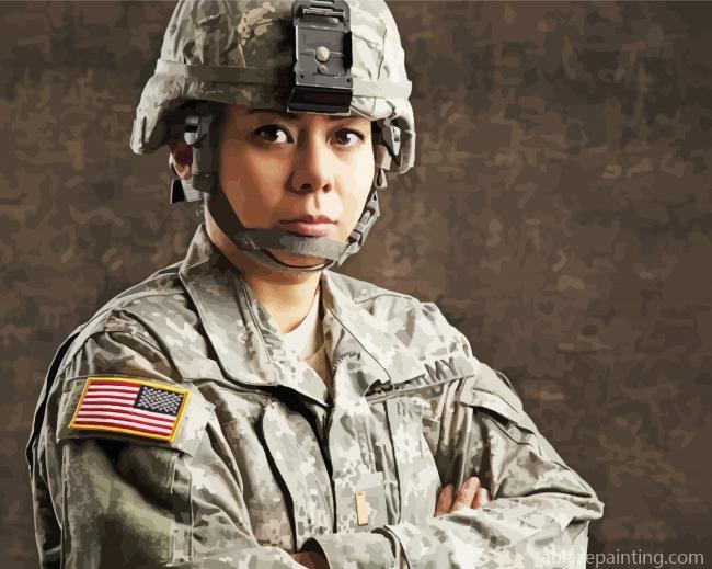 Woman Military Paint By Numbers.jpg