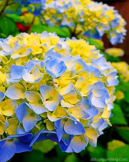Blue And Yellow Hydrangea Paint By Numbers.jpg