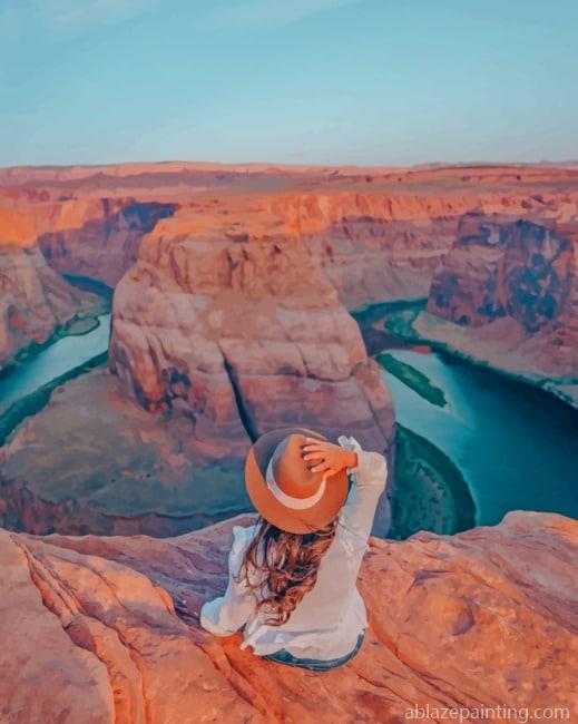 Girl In Glen Canyon National Recreation Area New Paint By Numbers.jpg
