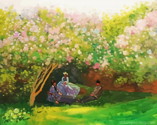 Resting Under The Lilacs Paint By Numbers.jpg