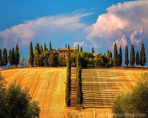 Farm At Harvest Season Landscape Paint By Numbers.jpg