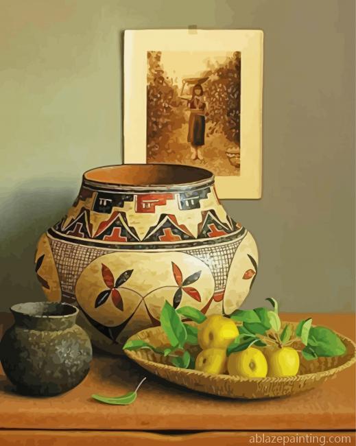 Vintage Native American Still Life Paint By Numbers.jpg