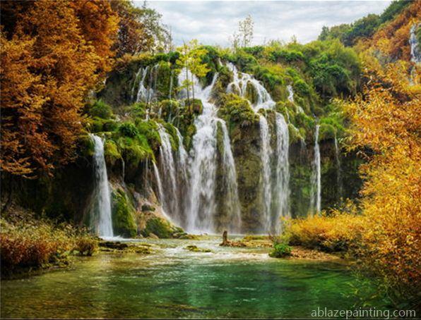 Plitvice Lakes Park Paint By Numbers.jpg