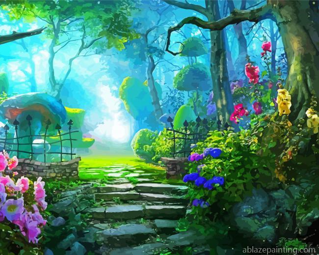 Peaceful Mystical Forest Paint By Numbers.jpg