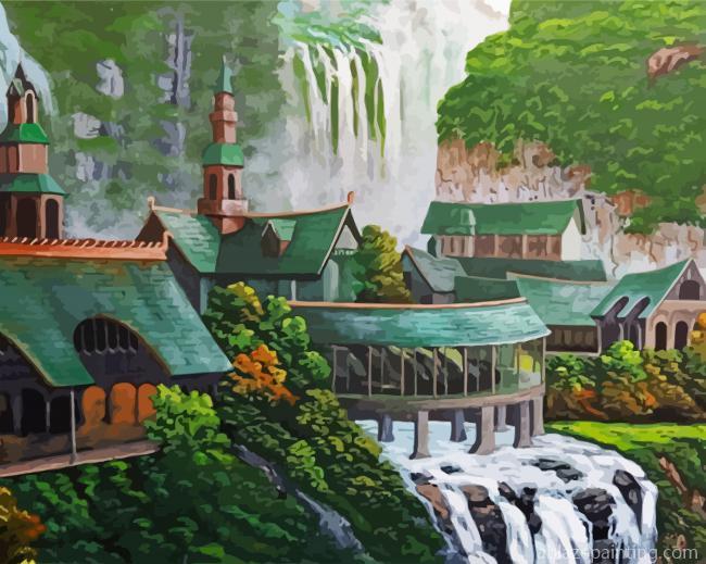 Aesthetic Rivendell Landscape Paint By Numbers.jpg